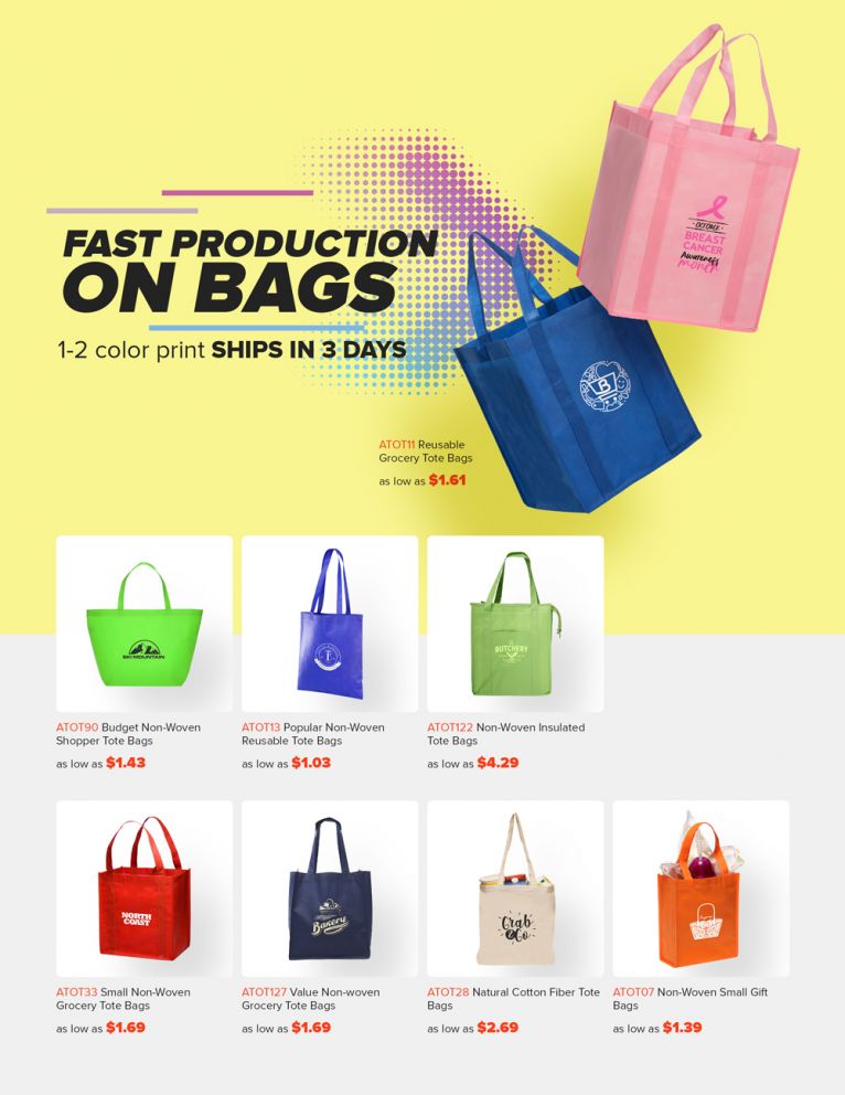 Market Totes to fit any event and budget.