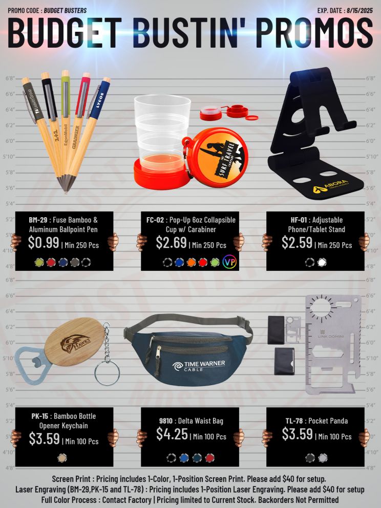 Special Unique Promotional Products.