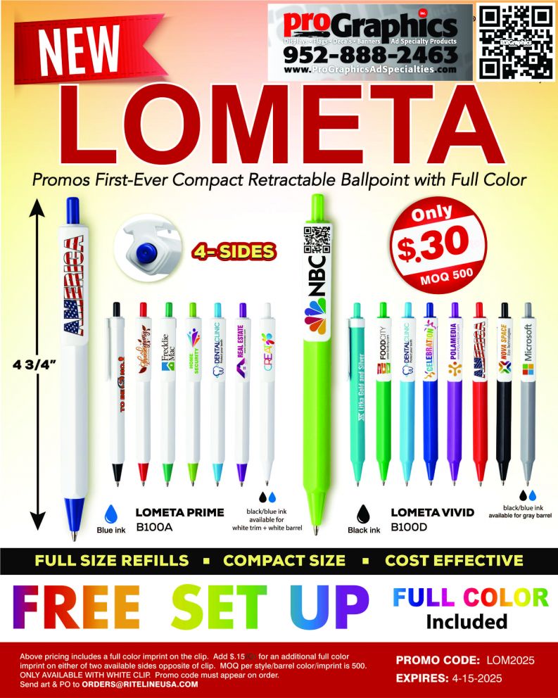 Lometa 4CP Print Pen Special. Limited Time Offer